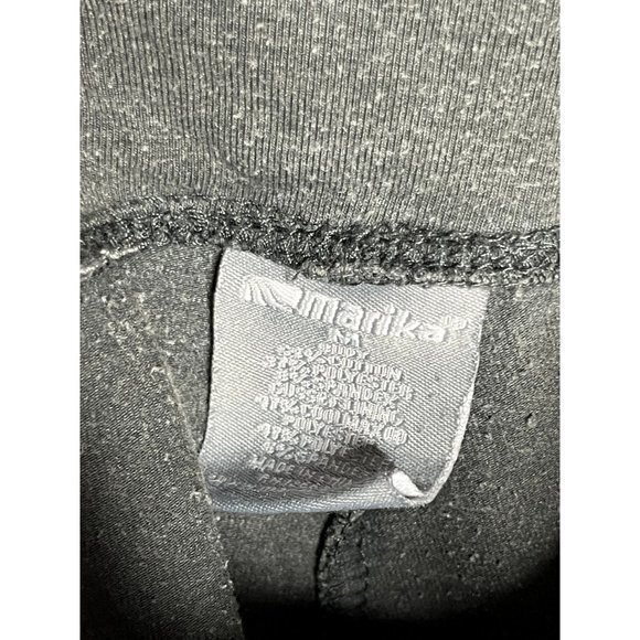 MARIKA LADIES BLACK CROPPED YOGA PANTS   SZ (M)  EUC - Picture 2 of 3